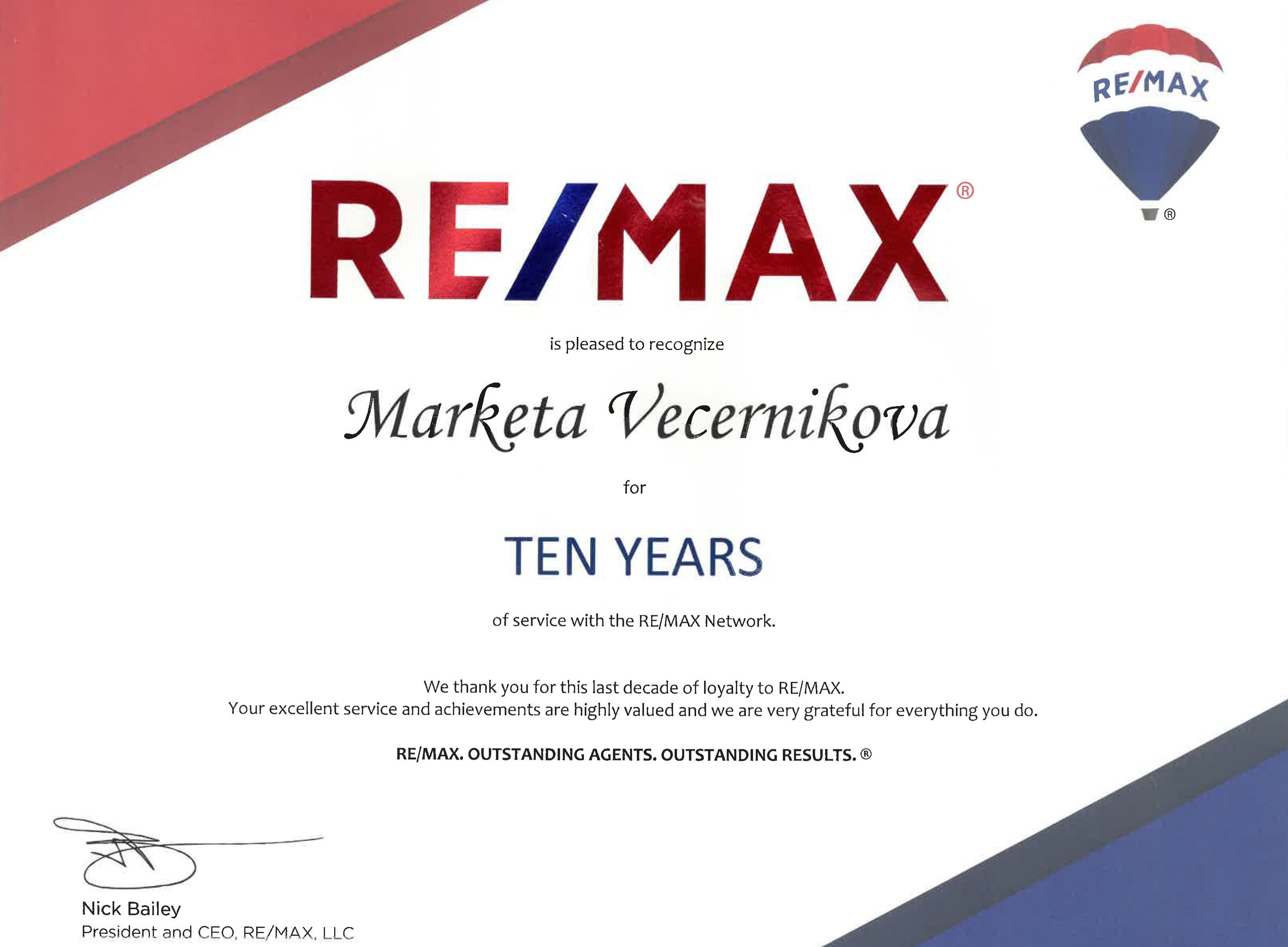Výročí 10 let v RE/MAX